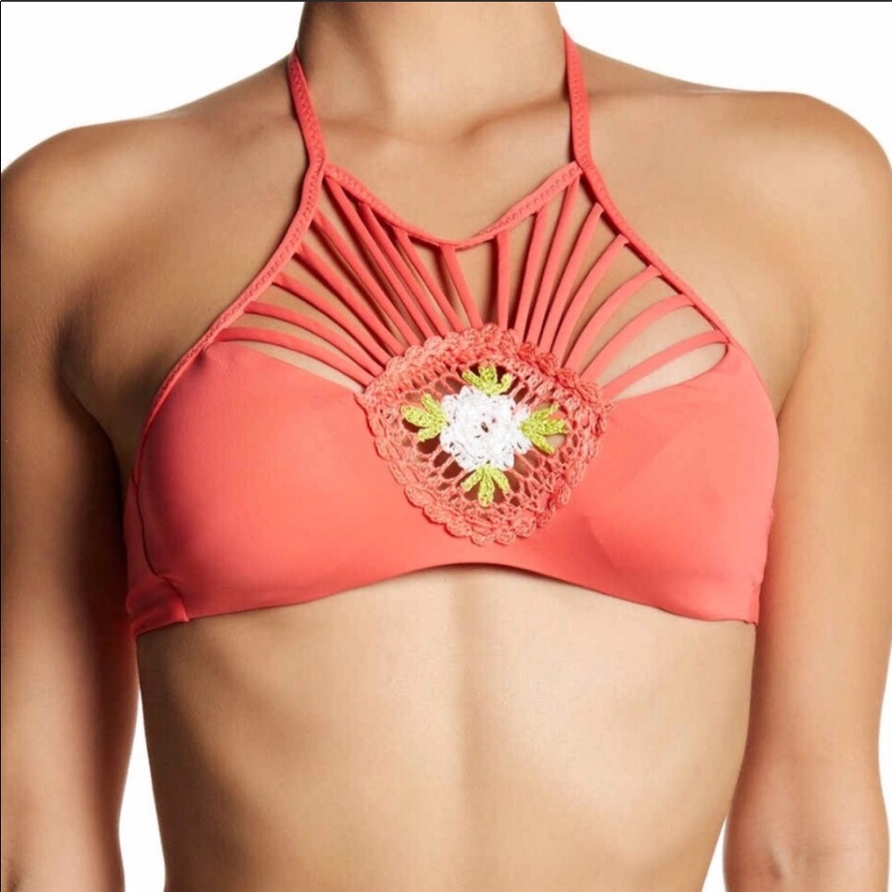 Isabella Rose French Pastry Bikini Top Flower crochet